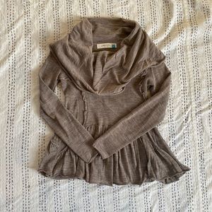 Sparrow Anthropology sweater. Beige. Size small. Merino wool.